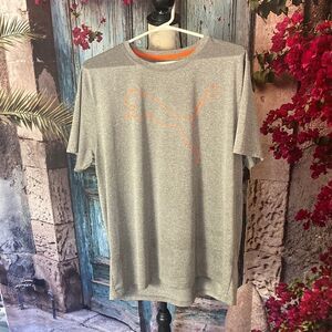Puma grey short sleeve logo tee, size XL, good used condition